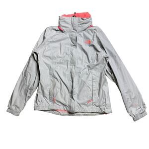 THE NORTH FACE TNF HYVENT WOMENS M MEDIUM HIKING OUTDOOR JACKET HOODIE GREY